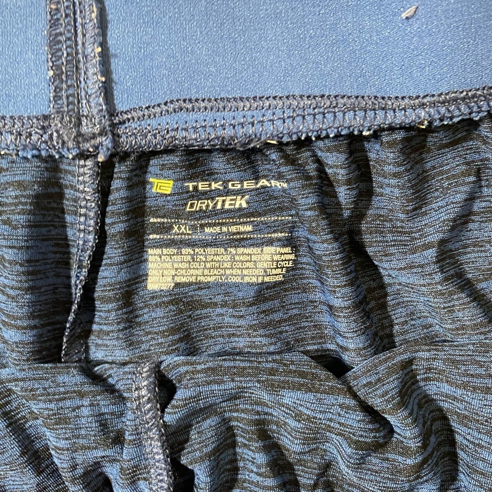 Tek Gear Dry Tek Blue Athletic Shorts XXL (LU) - Picture 6 of 10